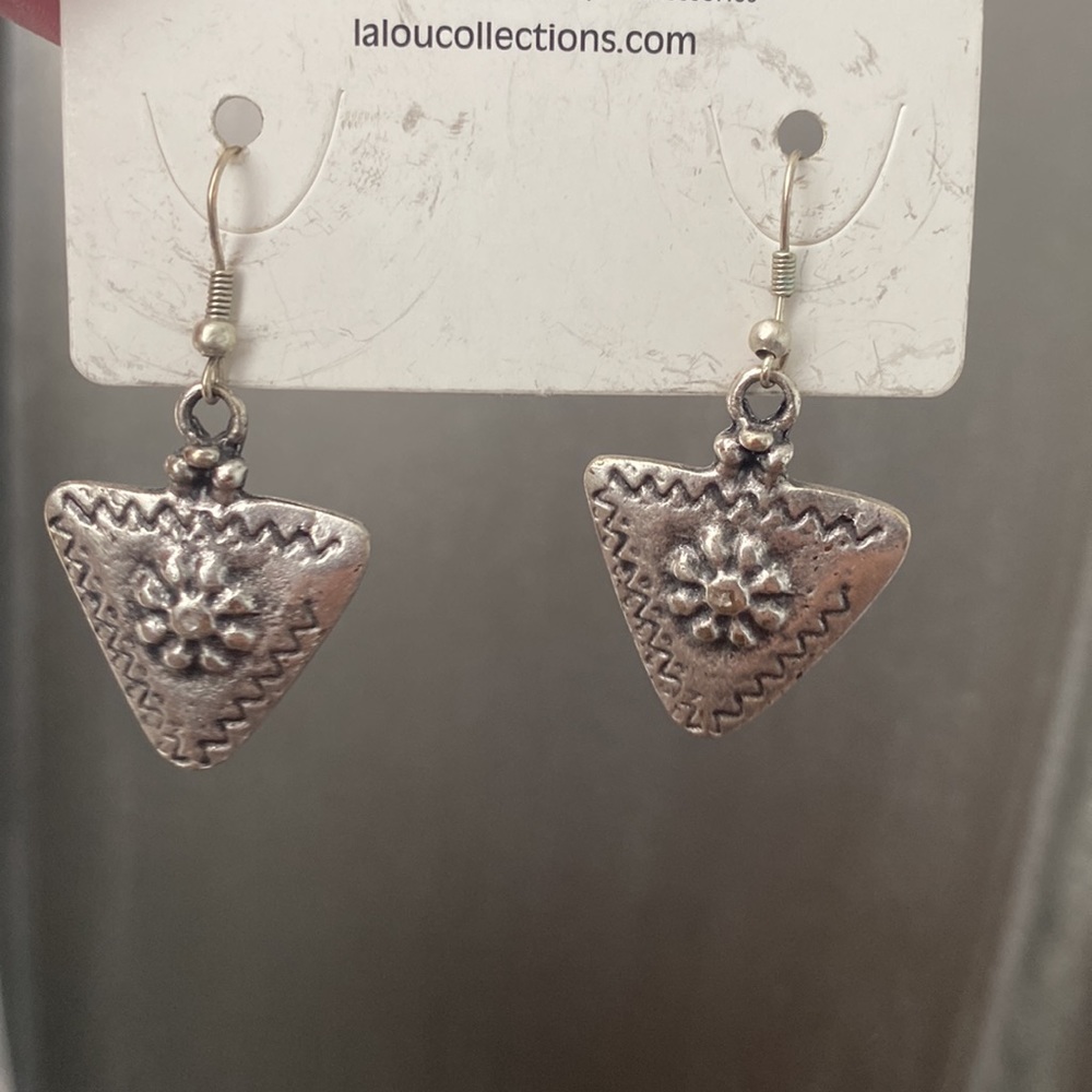 Silver Lalou Earrings OS NWT - Picture 1 of 5